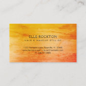 ミニマル1974オレンジ色の名刺 名刺 (裏面)