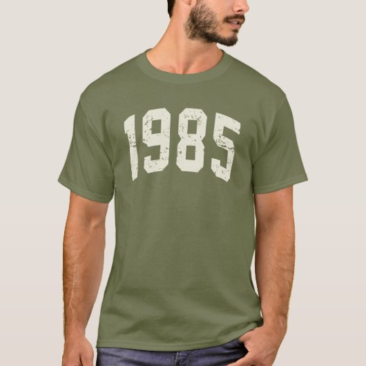 ミニマル1985Tシャツ | 40歳の誕生日プレゼント Tシャツ (正面)
