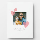 ミニマル1st母の日フォトギフトハート フォトプラーク (正面)
