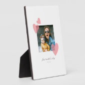 ミニマル1st母の日フォトギフトハート フォトプラーク (側面)