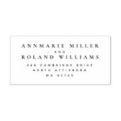 ミニマル2エレガント名姓差出人住所 セルフインキングスタンプ (デザイン)