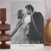 ミニマル2フォトシンプルフォト結婚サンキューカード サンキューカード