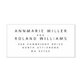 ミニマル2モダン名姓差出人住所 セルフインキングスタンプ (デザイン)