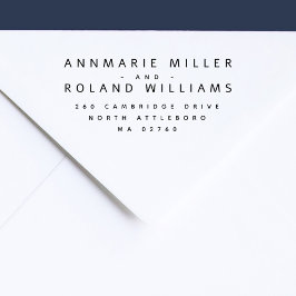 ミニマル2モダン名姓差出人住所 セルフインキングスタンプ