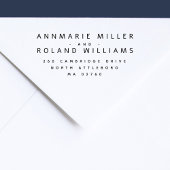 ミニマル2モダン名姓差出人住所 セルフインキングスタンプ