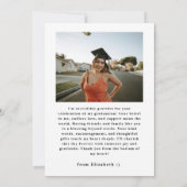 ミニマル2写真スクリプト卒業2024 サンキューカード (裏面)