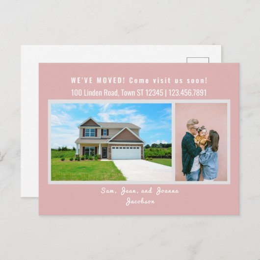 ミニマル2写真引っ越しました発表 ポストカード (正面/裏面)