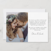 ミニマル2写真書道結婚した&メリー シーズンカード (裏面)