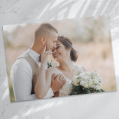 ミニマル2写真書道結婚の サンキューカード