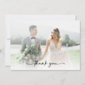 ミニマル2写真結婚の サンキューカード (正面)