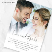 ミニマル2枚の写真感謝してい愛の結婚感謝 カード