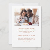 ミニマル2枚写真スクリプトテラコッタ セーブザデート (裏面)