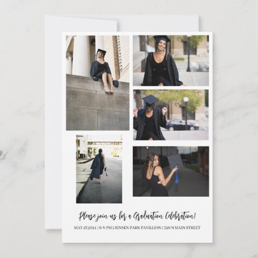 ミニマル2024年上級卒業発表 サンキューカード (裏面)