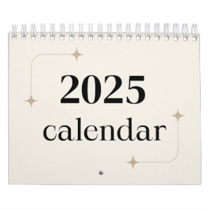 ミニマル2025デスクプランナー カレンダー