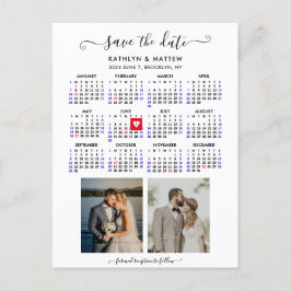 ミニマル2 Photo 2024カレンダー日付を保存 案内ポストカード