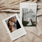 ミニマル2-Photo Scriptの結婚展開 案内状