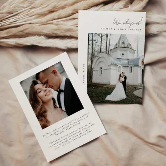 ミニマル2-Photo Scriptの結婚展開 案内状