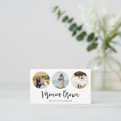 ミニマル3サークルフォトトレンディー写真家 名刺 (スタンド正面)