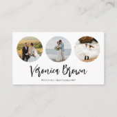 ミニマル3サークルフォトトレンディー写真家 名刺 (正面)