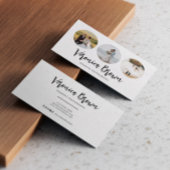 ミニマル3サークルフォトトレンディー写真家 名刺