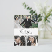 ミニマル3フォトコラージュサンキューカード サンキューカード (スタンド正面)