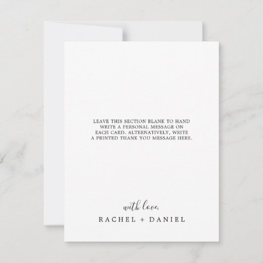 ミニマル3フォトコラージュサンキューカード サンキューカード (裏面)