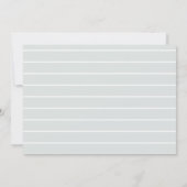 ミニマル3フォトビーチ結婚式日付の保存 セーブザデート (裏面)