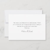 ミニマル3フォト新生児 サンキューカード (裏面)