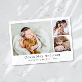 ミニマル3フォト新生児 案内状