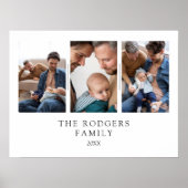 ミニマル3写真ファミリーセッションコラージュ ポスター (正面)