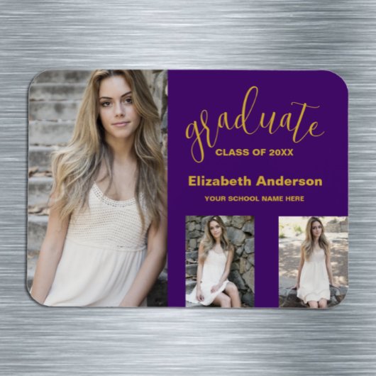 ミニマル3写真卒業発表 マグネット