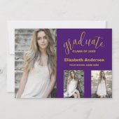 ミニマル3写真卒業発表 招待状 (正面)