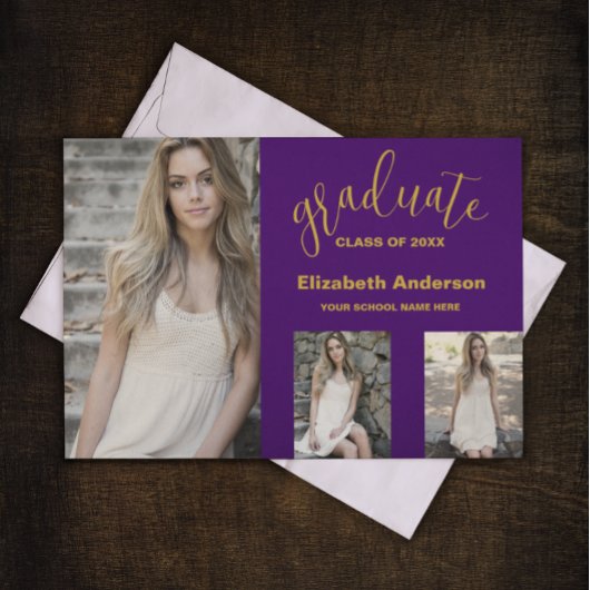 ミニマル3写真卒業発表 招待状