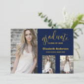 ミニマル3写真卒業発表 招待状 (スタンド正面)