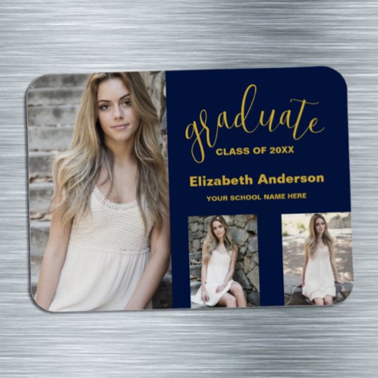 ミニマル3写真卒業 マグネット