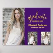 ミニマル3写真卒業 箔ポスター (正面)