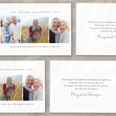 ミニマル3写真葬儀悔やみや弔慰 サンキューカード