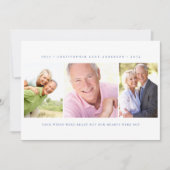 ミニマル3写真葬儀悔やみや弔慰 サンキューカード (正面)