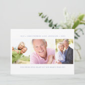 ミニマル3写真葬儀悔やみや弔慰 サンキューカード (スタンド正面)