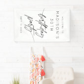 ミニマル30th誕生日パーティーへようこそ 横断幕 (インサイチュ)