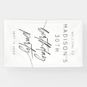 ミニマル30th誕生日パーティーへようこそ 横断幕 (横)