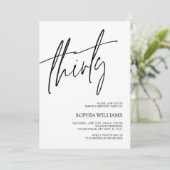 ミニマル30th誕生日招待状 招待状 (スタンド正面)