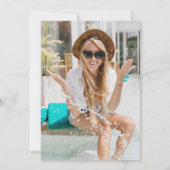 ミニマル30th誕生日招待状 |第30回 招待状 (裏面)