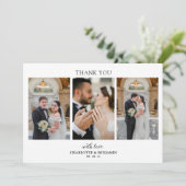 ミニマル3 Photo Script結婚のサンキューカード サンキューカード (スタンド正面)