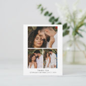 ミニマル4モダンフォトス結婚クリプト サンキューカード (スタンド正面)