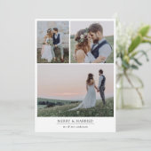 ミニマル4写真メリー&結婚した シーズンカード (スタンド正面)