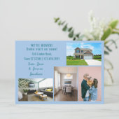 ミニマル4枚の写真を移動お知らせ 案内状 (スタンド正面)