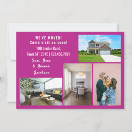 ミニマル4枚の写真を移動お知らせ 案内状