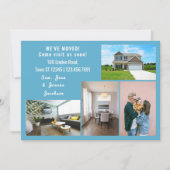 ミニマル4枚の写真を移動お知らせ 案内状 (正面)