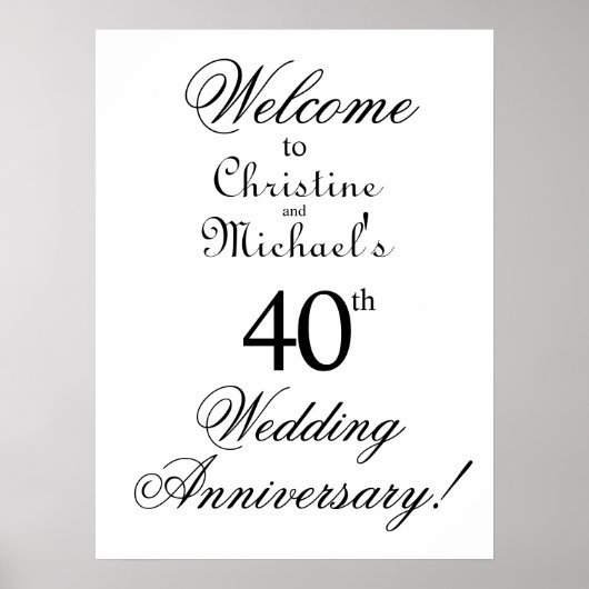 ミニマル40周年結婚歓迎 ポスター (正面)